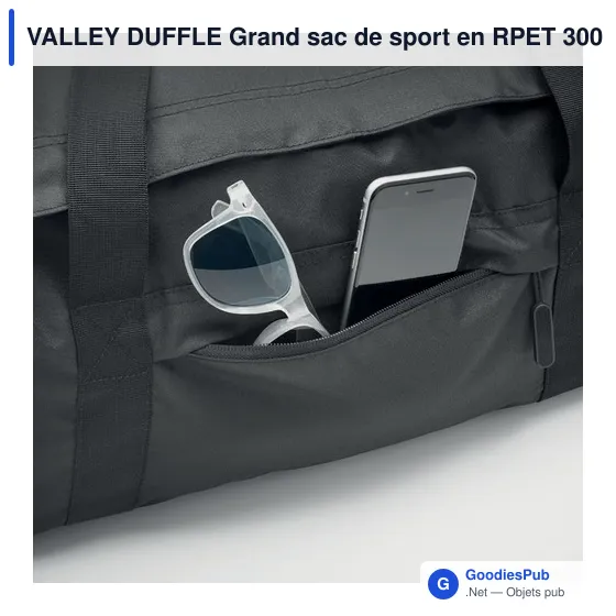 VALLEY DUFFLE Grand sac de sport en RPET 300D - Image 5
