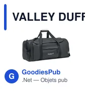 VALLEY DUFFLE Grand sac de sport en RPET 300D - Miniature 6