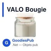 Bougie personnalisable en cire végétale avec logo - VALO - Miniature 1