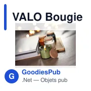 Bougie personnalisable en cire végétale avec logo - VALO - Miniature 2
