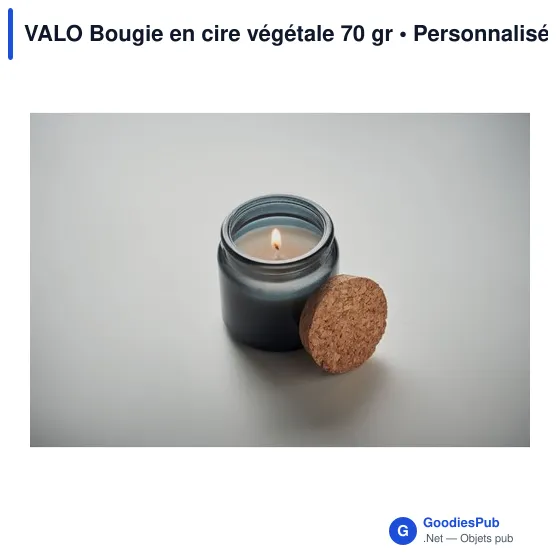 Bougie personnalisable en cire végétale avec logo - VALO - Image 12