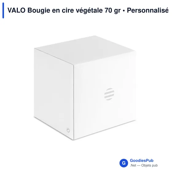 Bougie personnalisable en cire végétale avec logo - VALO - Image 9
