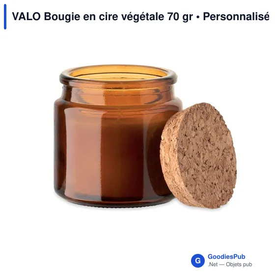 Bougie personnalisable en cire végétale avec logo - VALO - Image 10
