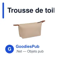 Trousse de toilette personnalisable en 600D RPET avec logo - Miniature 5