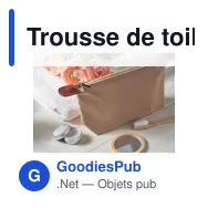 Trousse de toilette personnalisable en 600D RPET avec logo - Miniature 8