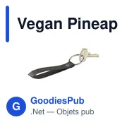 Vegan Pineapple Leather Keyring porte-clés - Miniature 12