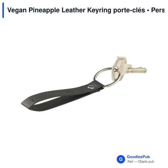 Vegan Pineapple Leather Keyring porte-clés - Image 12