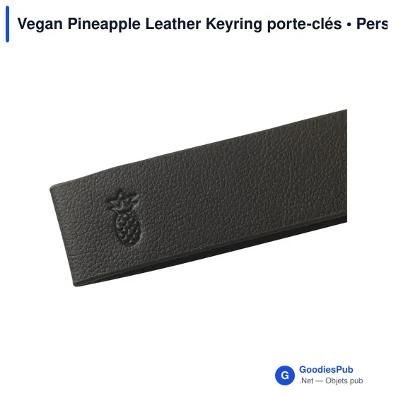 Vegan Pineapple Leather Keyring porte-clés - Image 13