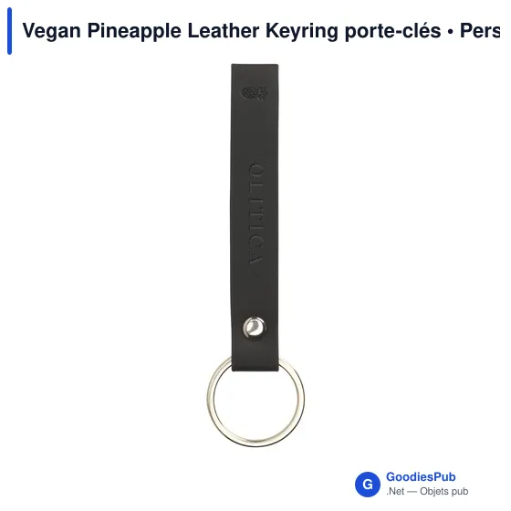 Vegan Pineapple Leather Keyring porte-clés - Image 14