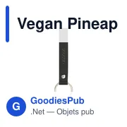 Vegan Pineapple Leather Keyring porte-clés - Miniature 15