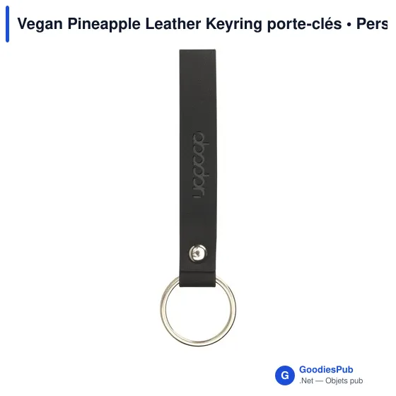 Vegan Pineapple Leather Keyring porte-clés - Image 15
