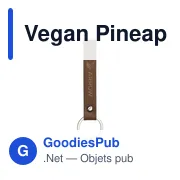 Vegan Pineapple Leather Keyring porte-clés - Miniature 3