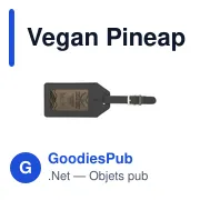 Vegan Pineapple Leather Luggage Tag - Miniature 6