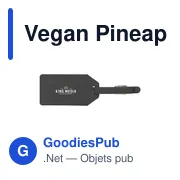 Vegan Pineapple Leather Luggage Tag - Miniature 7