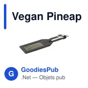 Vegan Pineapple Leather Luggage Tag - Miniature 10