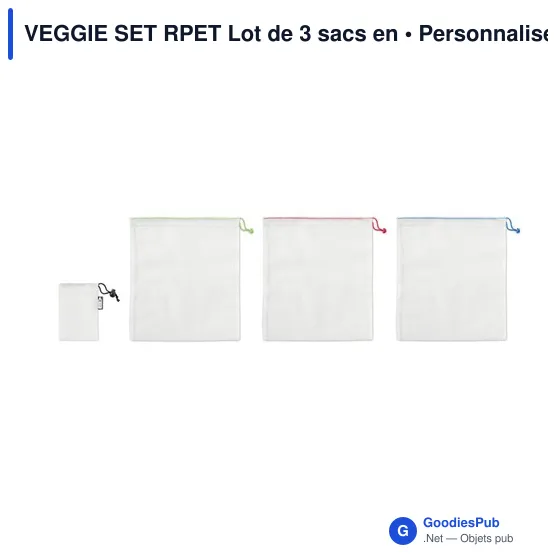 Sacs en filet RPET personnalisables pour objets publicitairesavec logo - Image 3