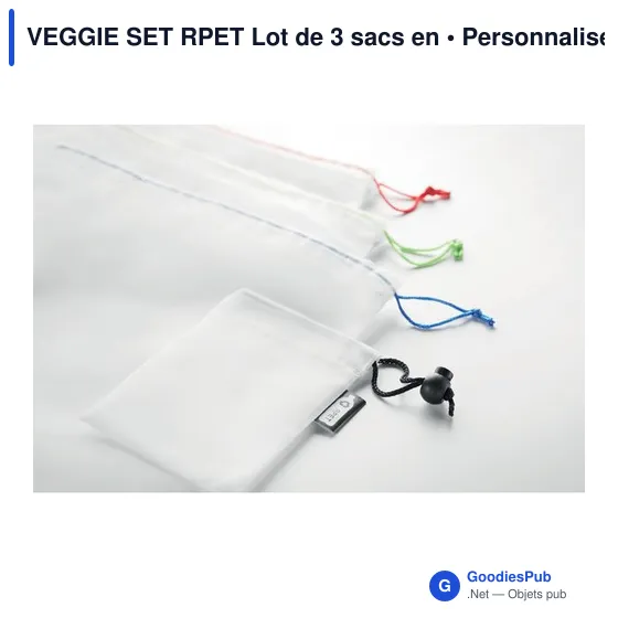 Sacs en filet RPET personnalisables pour objets publicitairesavec logo - Image 4