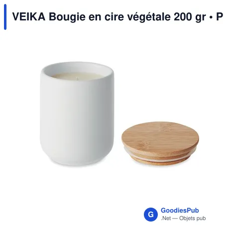 VEIKA Bougie en cire végétale 200 gr