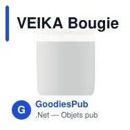 VEIKA Bougie en cire végétale 200 gr - Miniature 2