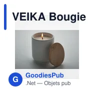 VEIKA Bougie en cire végétale 200 gr - Miniature 4