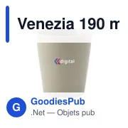 Tasse personnalisable Venezia 190 ml avec logo - Miniature 1