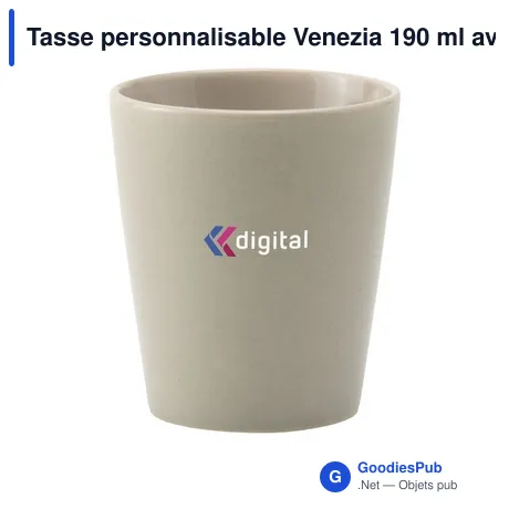 Tasse personnalisable Venezia 190 ml avec logo