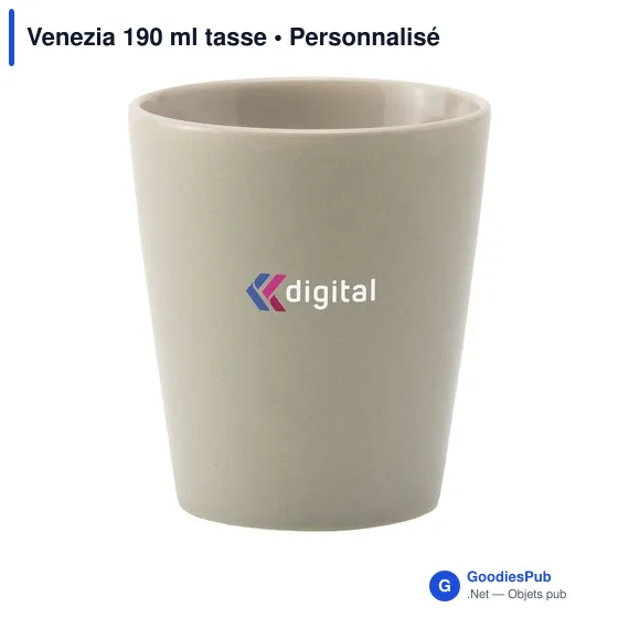 Tasse personnalisable Venezia 190 ml avec logo - Image 1
