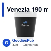 Tasse personnalisable Venezia 190 ml avec logo - Miniature 2