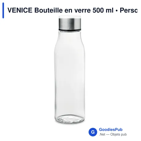 VENICE Bouteille en verre 500 ml