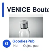 VENICE Bouteille en verre 500 ml - Miniature 4