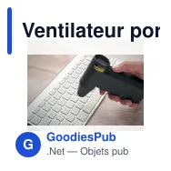 Ventilateur portable personnalisable avec logo - VENTA - Miniature 3