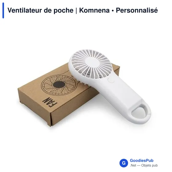 Ventilateur de poche personnalisable avec logo | Komnena - Image 2