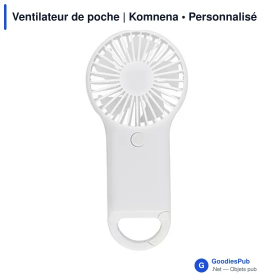 Ventilateur de poche personnalisable avec logo | Komnena - Image 3