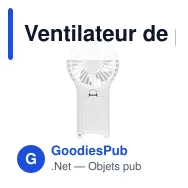 Ventilateur de poche personnalisable avec logo | Komnena - Miniature 4