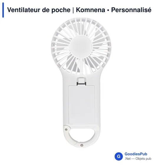 Ventilateur de poche personnalisable avec logo | Komnena - Image 4