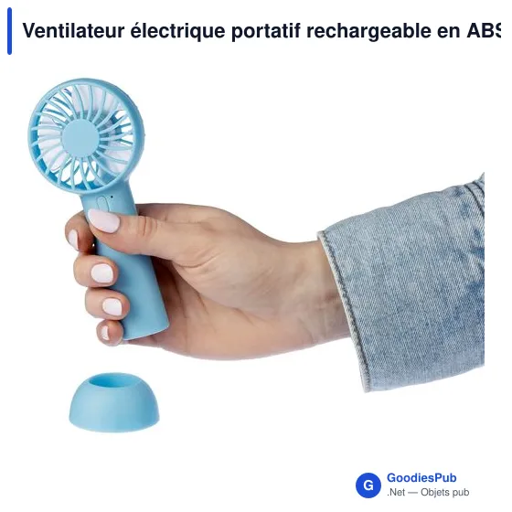 Ventilateur électrique portatif rechargeable en ABS Oren - Image 5