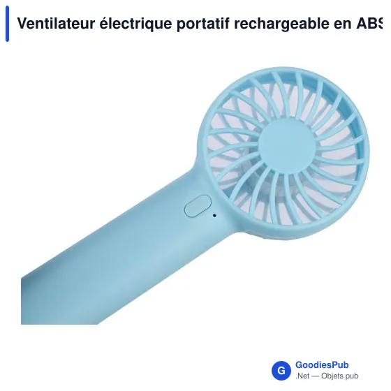 Ventilateur électrique portatif rechargeable en ABS Oren - Image 6