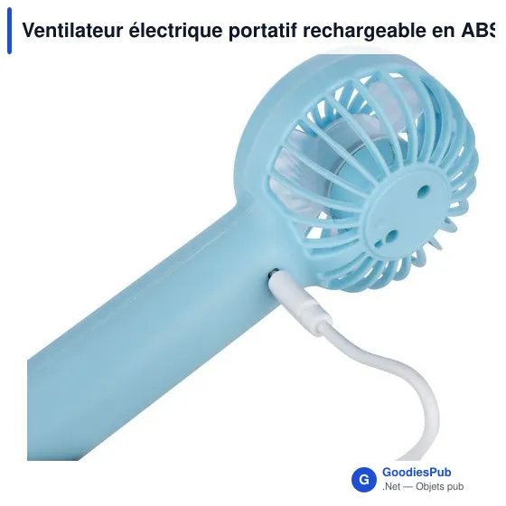 Ventilateur électrique portatif rechargeable en ABS Oren - Image 7