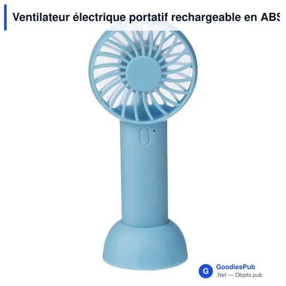 Ventilateur électrique portatif rechargeable en ABS Oren - Image 9