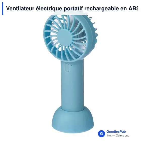 Ventilateur électrique portatif rechargeable en ABS Oren - Image 10