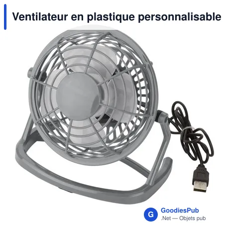 Ventilateur en plastique personnalisable avec logo - Preston