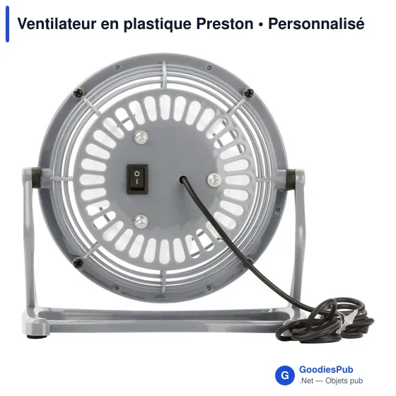 Ventilateur en plastique personnalisable avec logo - Preston - Image 3
