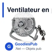 Ventilateur en plastique personnalisable avec logo - Preston - Miniature 4