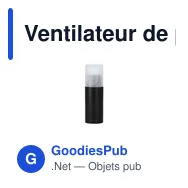 Ventilateur de poche personnalisable Sanler avec logo - Miniature 4