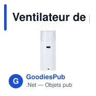 Ventilateur de poche personnalisable Sanler avec logo - Miniature 6