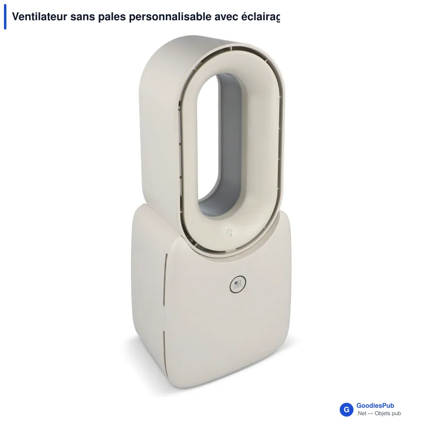 Ventilateur sans pales personnalisable avec éclairage LED, logo - InSideOut Brislux - Image 2