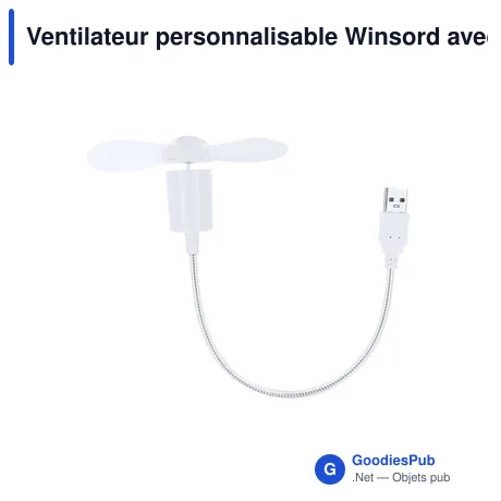 Ventilateur personnalisable Winsord avec logo - Accessoire pratique