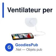 Ventilateur personnalisable Winsord avec logo - Accessoire pratique - Miniature 11