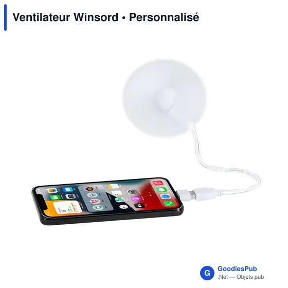Ventilateur personnalisable Winsord avec logo - Accessoire pratique - Image 11