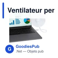 Ventilateur personnalisable Winsord avec logo - Accessoire pratique - Miniature 12